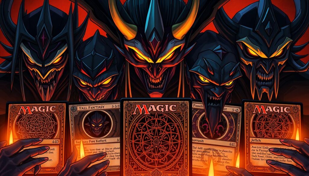 Magic: The Gathering x Final Fantasy villain cards Magic: The Gathering x Final Fantasy villain cards